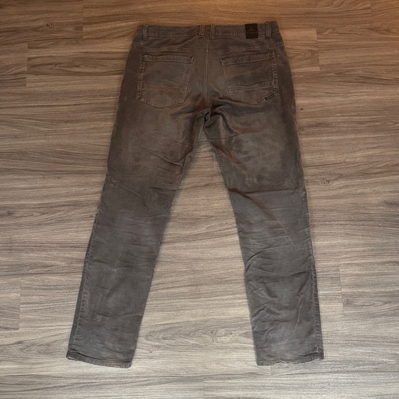 Prana Slim Fit Gray Lightweight Corduroy Pants 32x32 - Picture 6 of 8